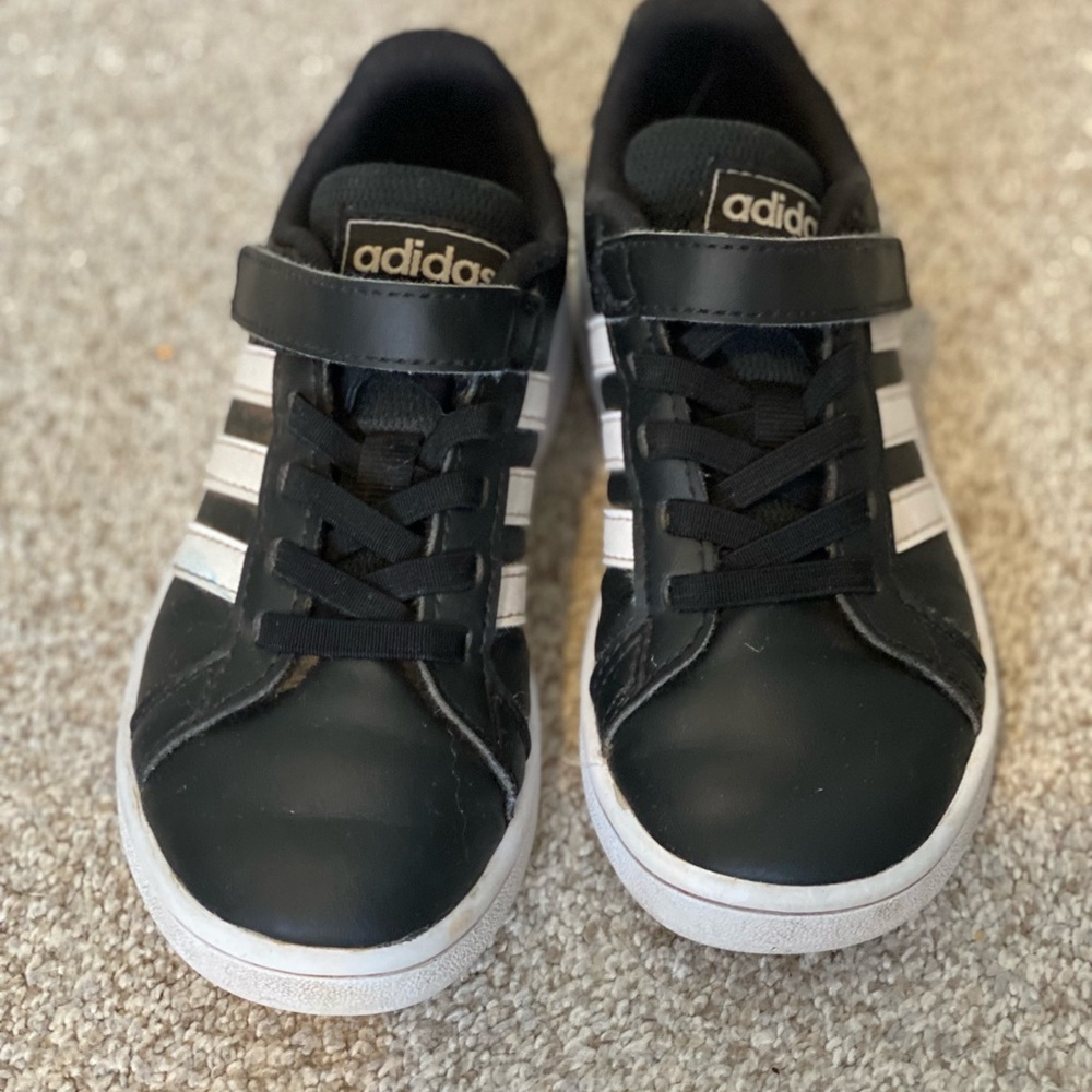 Boys Adidas leather sneakers